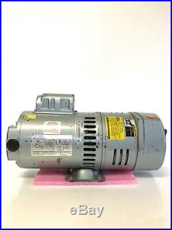 0 Hours- Gast Vacuum Pump 0823-V142AQ-G583X 100/240V 60Hz 1725 r/m 50Hz 1425 r/m