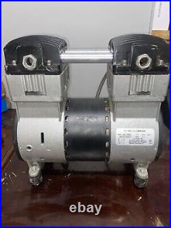 110V High Pressure Oilless Piston Vacuum Pump Double-Cylinder 1500W, -960mbar