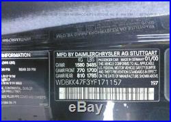 1708000448 Mercedes R170 SLK230 Kompressor central locking vacuum supply pump
