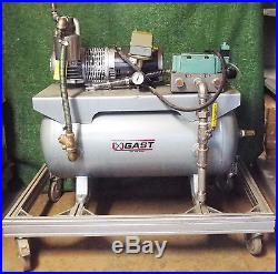 1 Used Gast Ah206 Vacuum Pump With Tank 1-1/2hp Motor Make Offer