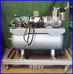 1 Used Gast Ah206 Vacuum Pump With Tank 1-1/2hp Motor Make Offer