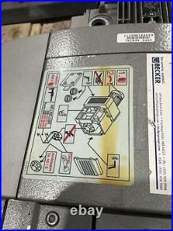 2009 Becker D2388787 Kvt 3.60 Vaccum Pump 50/60hz 1420/1715 RPM 1.35/1.70 Kw U3s