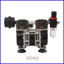 200W Lab Vacuum Pump Oil Free Oilless Vacuum Pump 60 L/min With Pressure Gauge