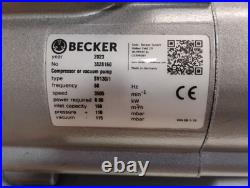 2023 BECKER 3828160 VACUUM PUMP With TEE Q3EX80M2B45-CUL