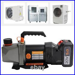 2.5CFM Single-Stage Vacuum Pump 20V Lithium Battery DC Inverter for AC 80w NEW