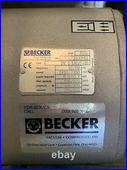 (2) Becker SV 5.690/1-01 Regenerative Pumps 17.4HP, 735CFM, 3PH