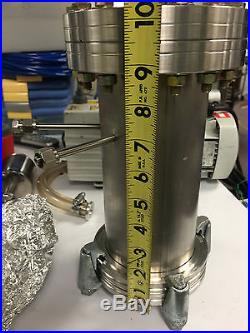 2-Port Stainless Steel High Vacuum Chamber with Cylindrical