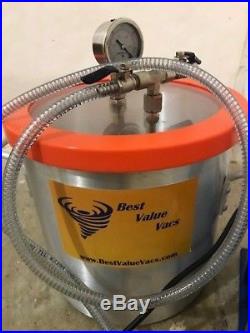 3 Gallon Vacuum Chamber and 3 CFM Single Stage Pump degassing kit