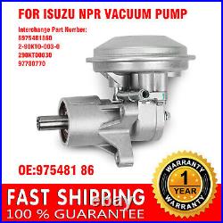 8975481860 / 97548186 Vacuum Pump fits Isuzu NPR Vacuum Pump 2020.5+ (i series)
