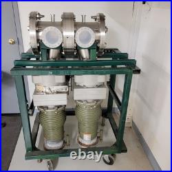 8 Vacuum Chamber Conflat DN100CF KF25 with Frame Cart Ultra High Diffusion Pumps