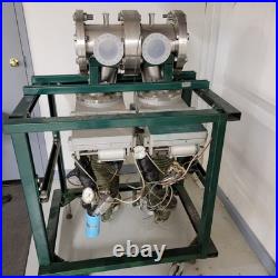 8 Vacuum Chamber Conflat DN100CF KF25 with Frame Cart Ultra High Diffusion Pumps