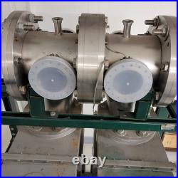 8 Vacuum Chamber Conflat DN100CF KF25 with Frame Cart Ultra High Diffusion Pumps