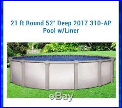 Above Ground Swimming Pool with ladder, pump and vacuum 21ft wide 52in deep