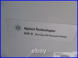 Agilent IPD-3 Dry Scroll Vacuum Pump. IDP3C17. 115V / 3150 RPM