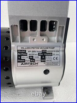 AirTech Piston Vacuum Pump HP-200V Oil-Less 200-240V Single Phase