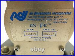 Air Dimensions 01310T DIA-VAC Pump withGE Motor 5KH3MBA0419X 115V 1725RPM 1/4NPT