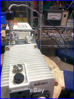 Alcatel Adixen 2021.1 Dual Stage Rotary Vane Vacuum Pump (Tested!)