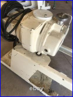 Alcatel Vacuum Pump RSV300B With Leroy Somer 3 Phase Motor On Cart