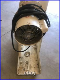 Alcatel Vacuum Pump RSV300B With Leroy Somer 3 Phase Motor On Cart