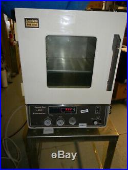 American Scientific DP-31C Vacuum Oven W Small Pump, Tested, 1 Shelf