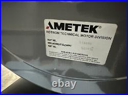 Ametek DR909BE72MW P/N 081737 Vacuum Pump Max In H20 100suction or 120PSI @ 40