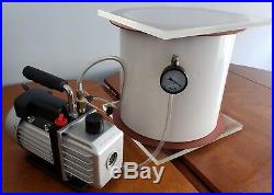 ArtMolds Vacuum Chamber 10in x 10in with 1.5CFM Pump for Mold Casting