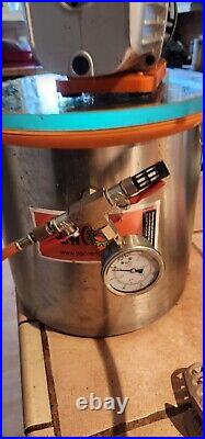 BACOENG 3 Gallon Vacuum Chamber Kit with 3.6 CFM 1 Stage Vacuum Pump HVAC