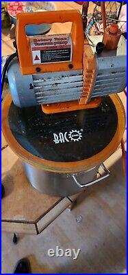 BACOENG 3 Gallon Vacuum Chamber Kit with 3.6 CFM 1 Stage Vacuum Pump HVAC BACOENG 3 Gallon Vacuum Chamber Kit with 3.6 CFM 1 Stage Vacuum Pump HVAC