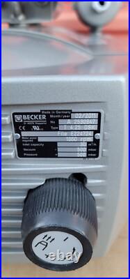 BECKER 3 Phase Rotary Vane Vacuum Pump Model VT 4.25 SLIGHTLY USED