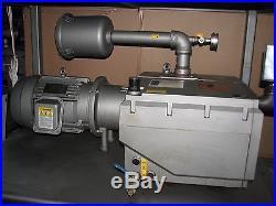 BECKER Model U 4.250 SA/K Rotary Vane Vacuum Pump 10 HP Toshiba Motor Year 2007