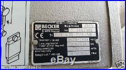 Becker U 4.70 F/k-58 Rotary Vane Vacuum Pump With Tank It Works See Video