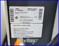 BROOKS CTI-CRYOGENICS 9600 CRYO COMPRESSOR 8135900G001 (LV) 3-PH FOR CRYOPUMP