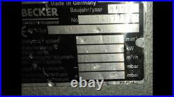 Becker KVT 3.100 Rotary Vane Oil Less Vacuum Pump