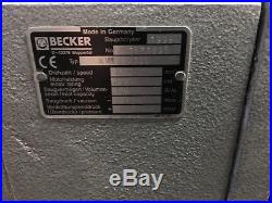 Becker Pump, 1998 Model, KVT 3.100, 1700rpm, 3.6kw, 5hp motor, 3ph, some rust
