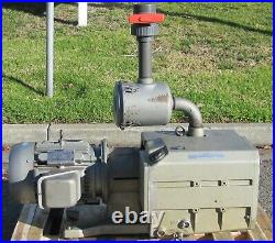 Becker Rotary Vane Oil Lubricated Vacuum Pump 5 hp Toshiba Motor 480V 3PH