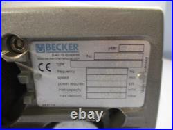 Becker Rotary Vane Vacuum Pump 50/60Hz, 1420/1700 VT4.10 2617087 Becker Rotary Vane Vacuum Pump 50/60Hz, 1420/1700 VT4.10 2617087