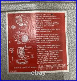 Becker VT3.16 Oil-Less Rotary Vane Vacuum Pump F1217078 1700RPM (F15)