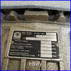 Becker VT 3.25 Vacuum Pump, tested, watch video 480/230 VAC 3 phase