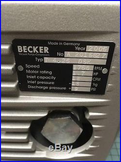 Becker VT 4.25 Vacuum Pump, BeckerVT4.25