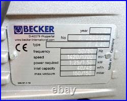 Becker VT 4.40 Dry Running Oilless Vacuum Pump 150MBAR