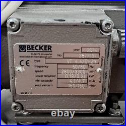 Becker VT 4.4/0-28 VACUUM PUMP With Thermo Scientific Vacuumpump 42545/2065