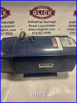Becker VX 4.40 Rotary Vane Vacuum Pump 28 SCFM 100 mbar 3-Phase Electric