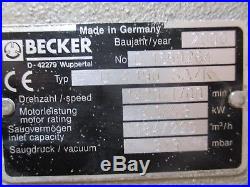 Becker Vacuum Pump And Toshiba Motor #524840h Used