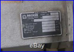 Becker vacuum pump Model no. A 1371302