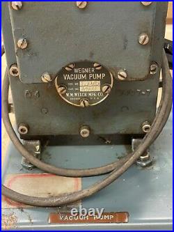 Blue Wegner Vacuum pump no 1410 (Vintage Collectable)