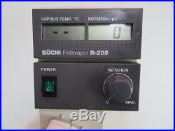 Buchi R205 Rotovap Complete System with C Glass and Vacuum Pump with Warranty