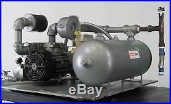 Busch R5 RC0040. E506.1105 Single Stage Rotary Vane Vacuum Pump withTank 28 CFM