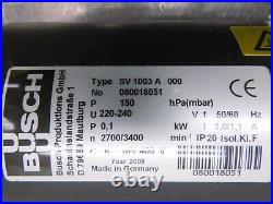 Busch SV 1003 A 000 Dry Rotary Vane Vacuum Pump with Mount Fits AGFA Printer