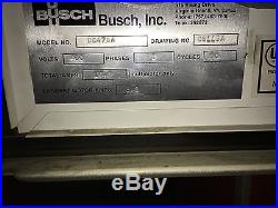 Busch Vacuum pump system Duplex 5HP pumps, 63 CFM each