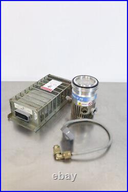 COMPLETE Varian Turbo-V 70 Vacuum Turbo Pump + Controller TV60 (220 VAC) + Cord